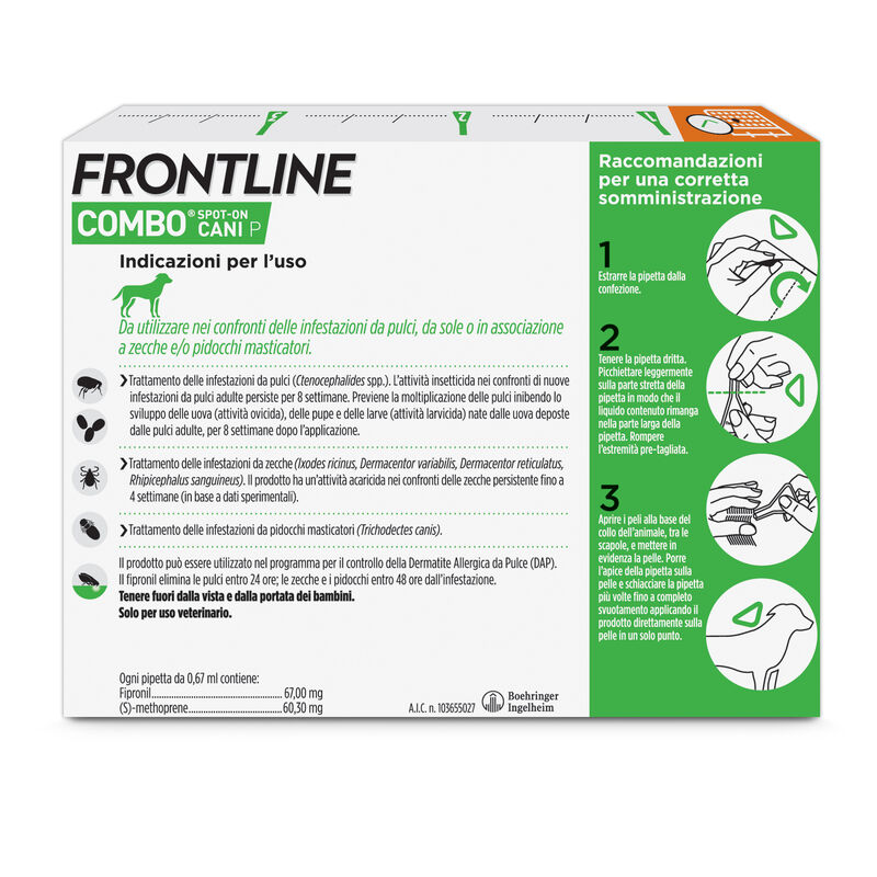 Frontline Combo Spot-On cane 2-10 kg 3 pipette