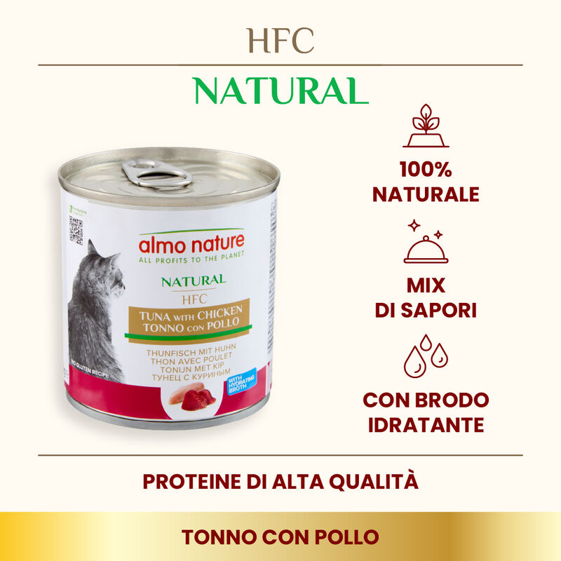 Almo Nature HFC Natural Cat Tonno con Pollo 280 gr