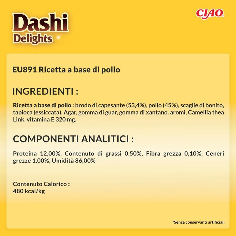 Ciao Dashi Delights Delicati Fiocchi di Pollo in brodo Dashi 40 gr