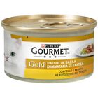 Gourmet Gold Cat Adult Dadini in Salsa con Manzo, Salmone e Pollo, e con Pollo e Fegato 24x85 gr