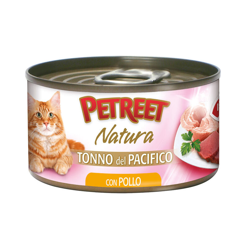 Petreet Cat Tonno del pacifico Tonno con pollo 70 gr
