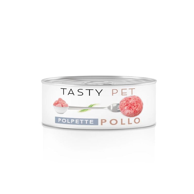 Tasty Pet Polpette al sugo per gatti adulti con Pollo, Maiale e Carota 85 gr