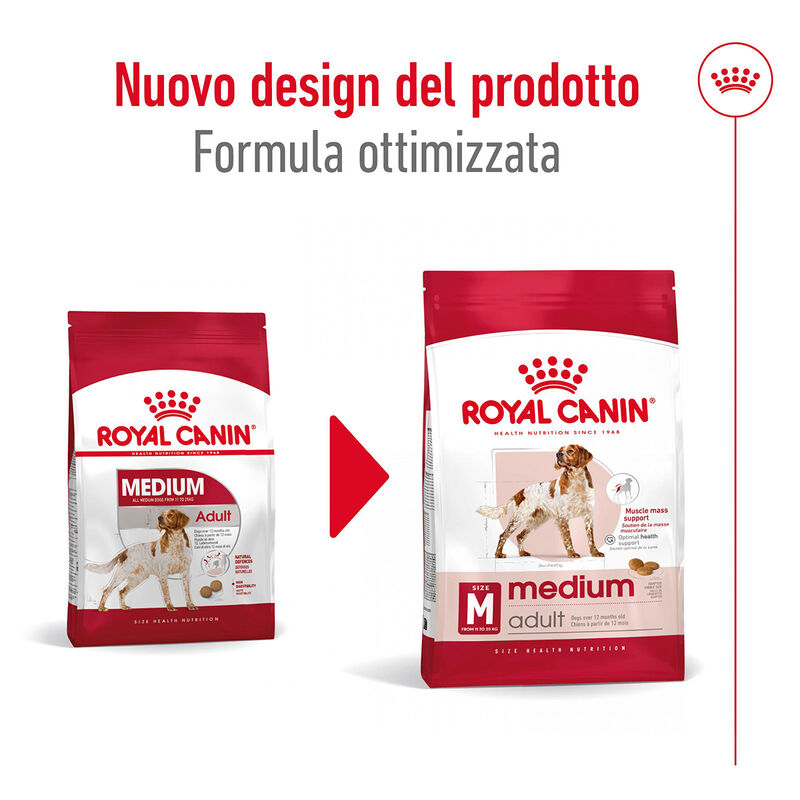 Royal Canin Dog Medium Adult 15 kg+3kg Omaggio