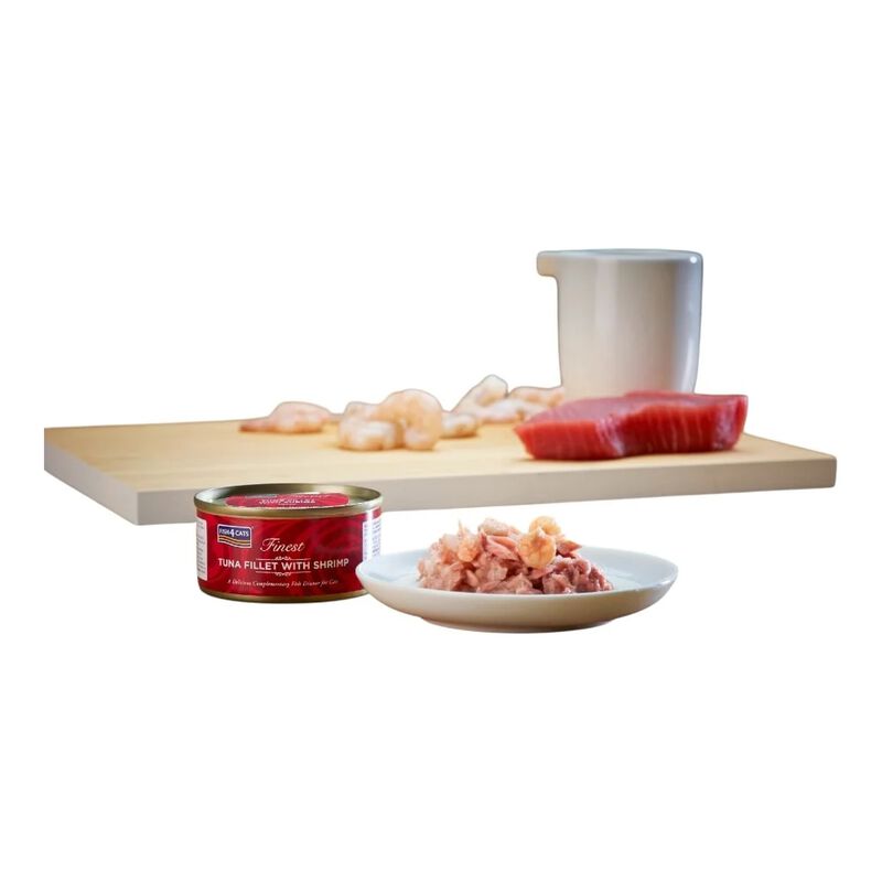 Fish4Cats Finest Cibo Umido per gatti Tonno e Gamberetti 70 gr