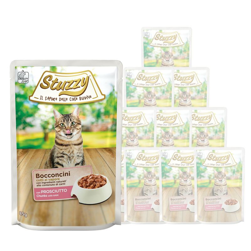 Stuzzy Cat Bocconcini con prosciutto 85 gr