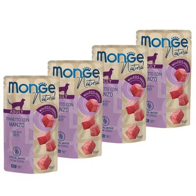 Monge Natural Cat Adult Pezzetti di Tonnetto con Manzo 80 gr