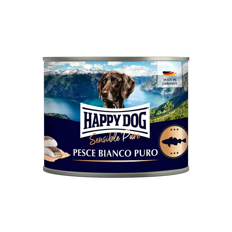 Happy Dog Sensible Pure Pesce bianco Puro 200 gr