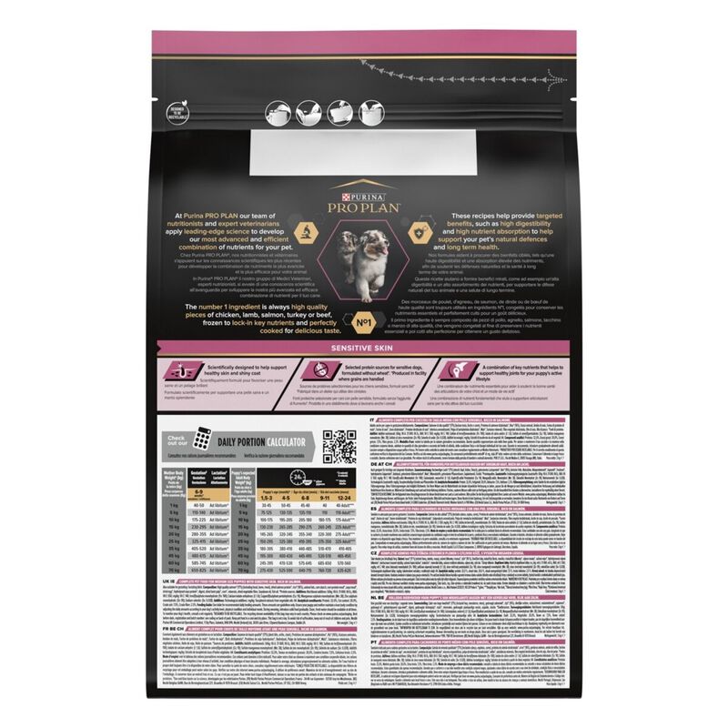 Purina Pro Plan Dog Puppy Medium Sensitive Skin Salmone 3 kg