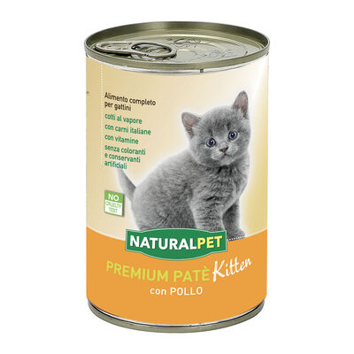 Naturalpet Premium Pate Kitten con pollo 400 gr