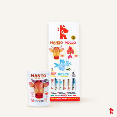 Real Bowl Dog Frain free Multipack Manzo Pollo e Sardine 7x400gr 