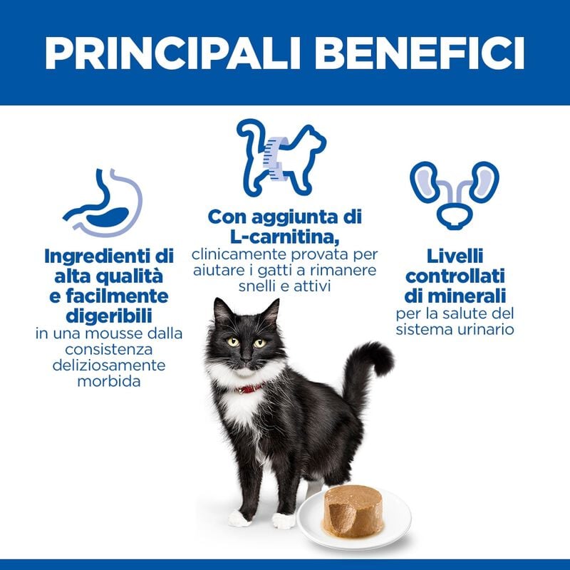 Hill's Science Plan Sterilised Mature Adult Mousse per gatti Pollo 85 gr