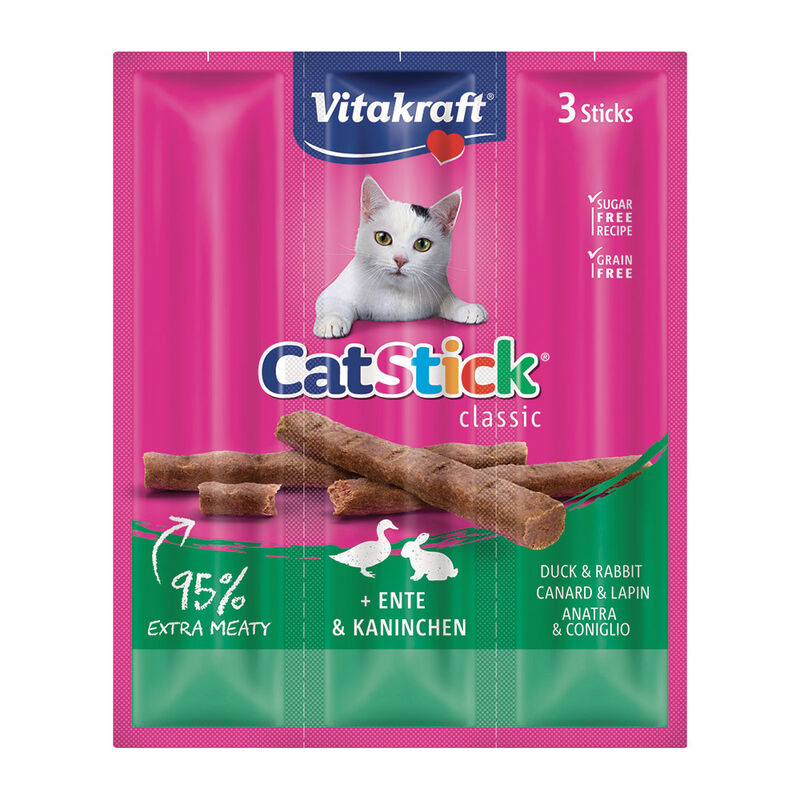 Vitakraft cat stick mini anatra e coniglio