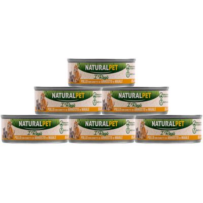 Naturalpet Cat I rag&ugrave; Pollo con cubetti di arrosto di maiale 85gr