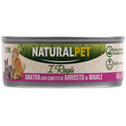 Naturalpet Cat Sterilised I ragù Anatra con cubetti di arrosto di maiale 85gr