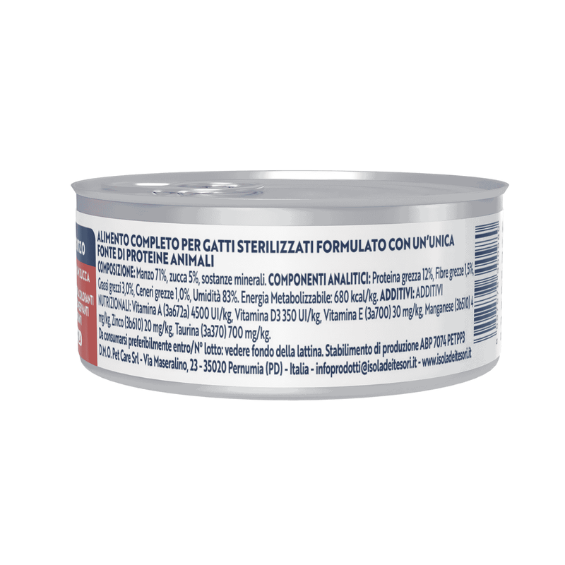 Monopro Cat Steril Trancetti manzo con zucca 70gr