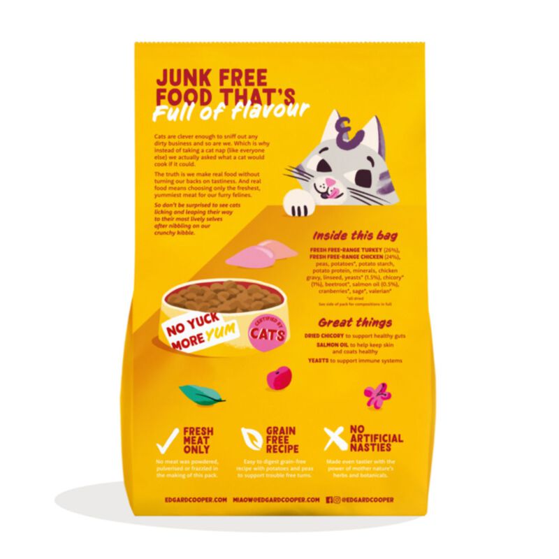 Edgard & Cooper Cat Adult Pollo e Tacchino 325 gr