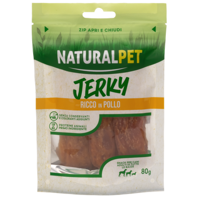Naturalpet Doggy Snacks Jerky Pollo 80 gr