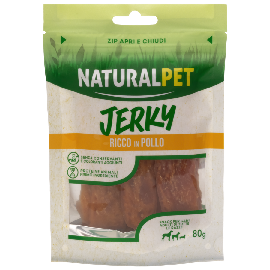 Naturalpet Doggy Snacks Jerky Pollo 80 gr