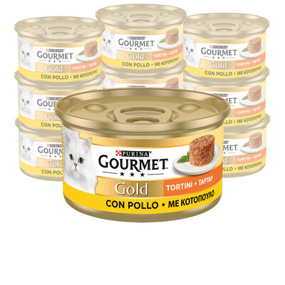 Gourmet Gold Cat Adult Tortini con Pollo 85 gr