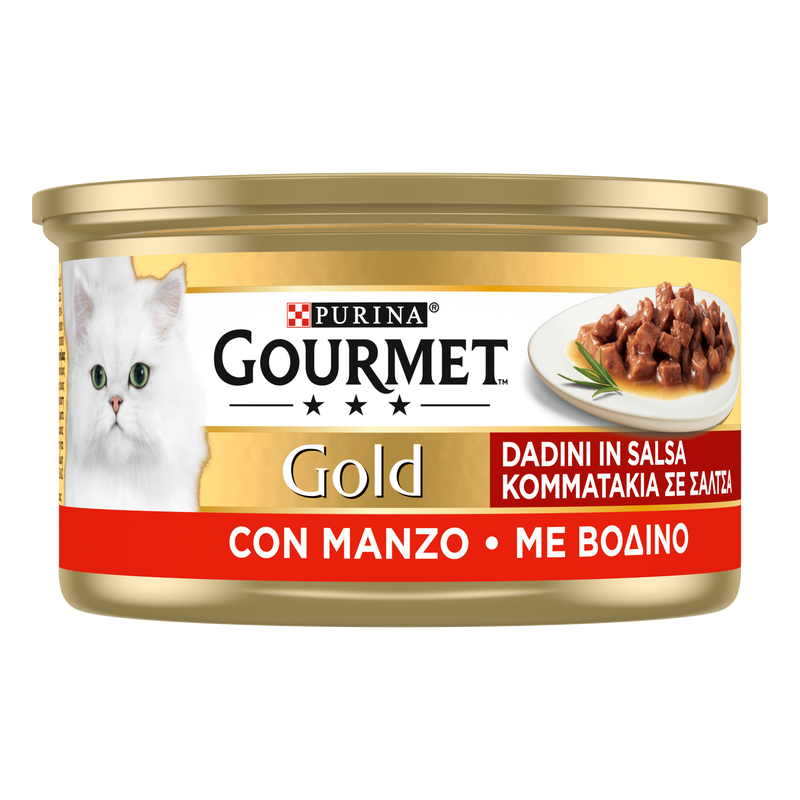 Gourmet Gold Cat Adult Dadini in Salsa con Manzo 85 gr