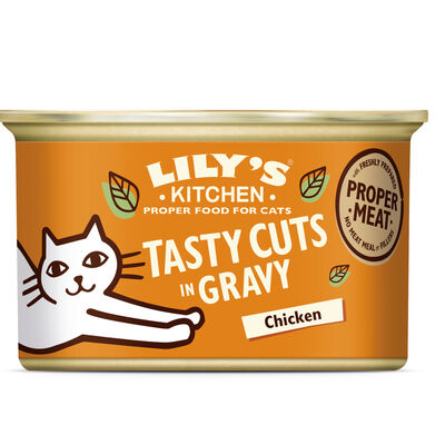 Lily's Kitchen Cat Adult Tasty Cuts Chicken, bocconi di Pollo 85 gr