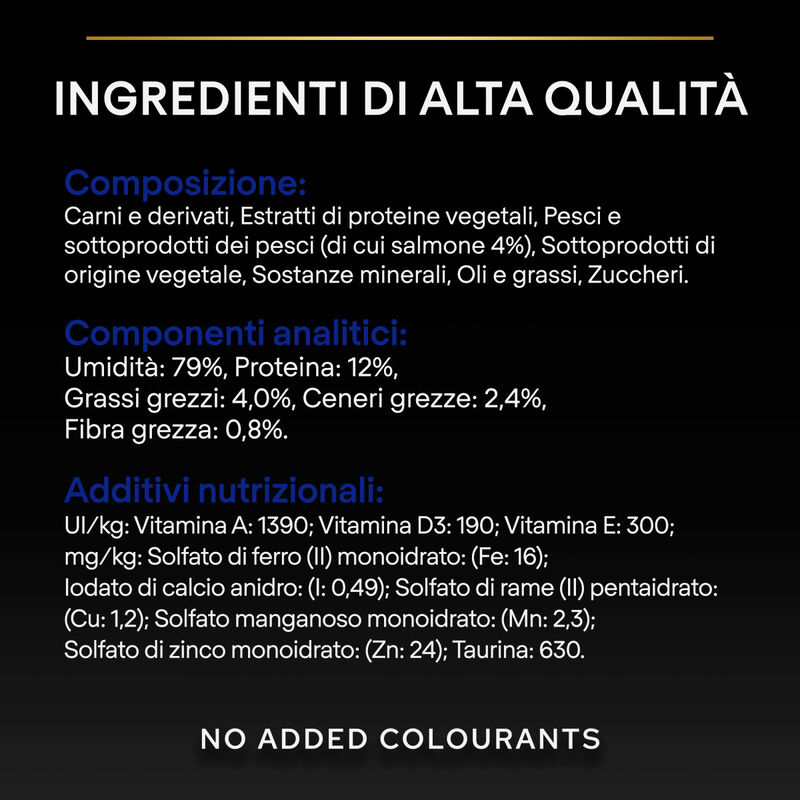 Purina Pro Plan Indoor Cat Adult con Salmone in Salsa 85 gr