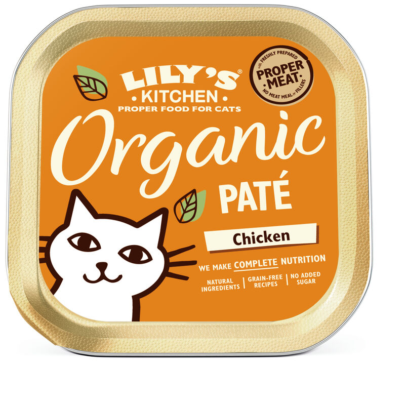 Lily's Kitchen Cat Adult Organic Chicken Dinner, Pollo 85 gr