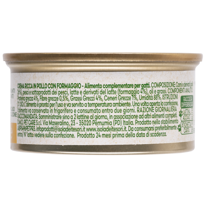 Naturalpet Cat Crema Pollo e Formaggio 70g