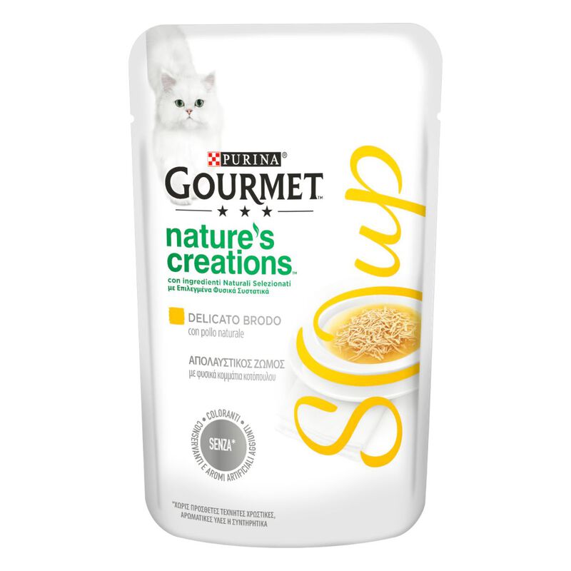 Gourmet Nature's Creation Soup Cat Adult con Pollo 40 gr
