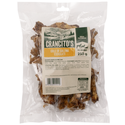 Crancito's Dog Adult Colli di gallina essiccati 250gr