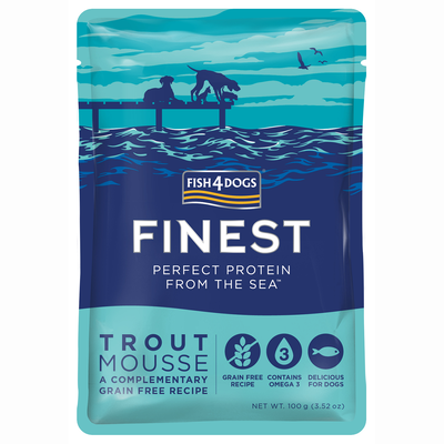Fish4dogs Finest Dog Trout Mousse 100g