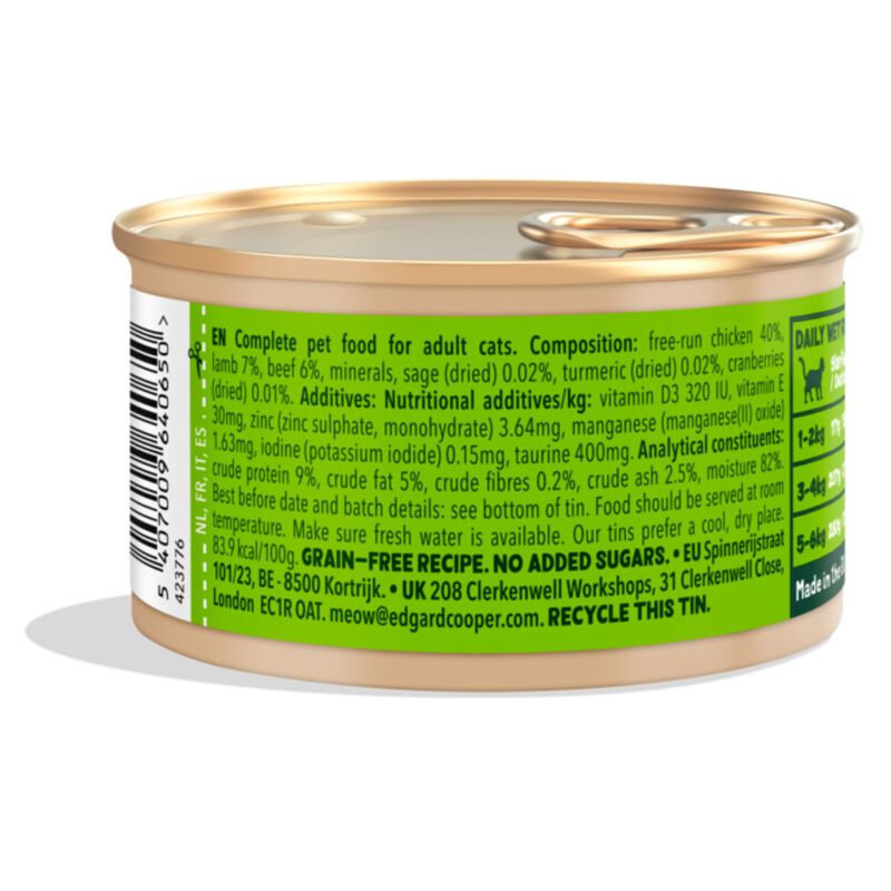 Edgard & Cooper Bocconcini in Salsa Agnello e Pollo 85 gr