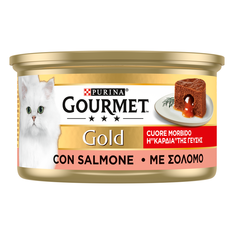 Gourmet Gold Cuore Morbido Cat Adult con Salmone 85 gr
