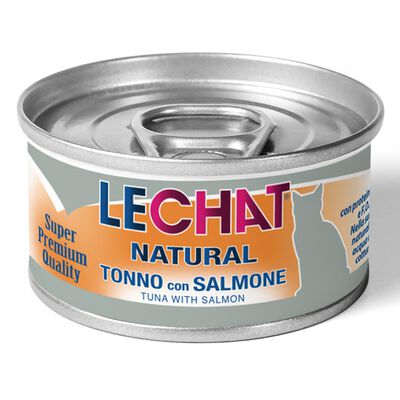 Le Chat Natural per gatti adulti Sfilaccetti con Tonno e Salmone 80 gr