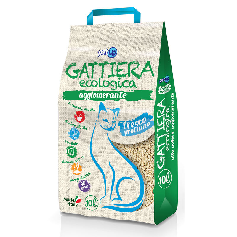 PetUp Gattiera Ecologica Agglomerante 10 lt