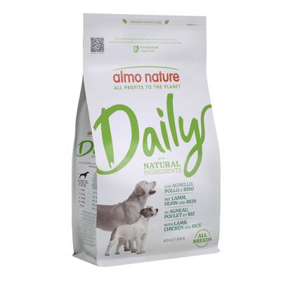 Almo Nature Daily Dog Adult All breeds con Agnello, pollo e riso 1,2kg