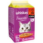 Whiskas Pranzetti Carne e Verdura in Salsa con Manzo Pollo e Piselli 6x50gr image number 0