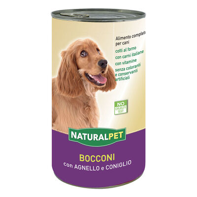 Naturalpet Dog Adult bocconi Agnello e Coniglio 1240gr
