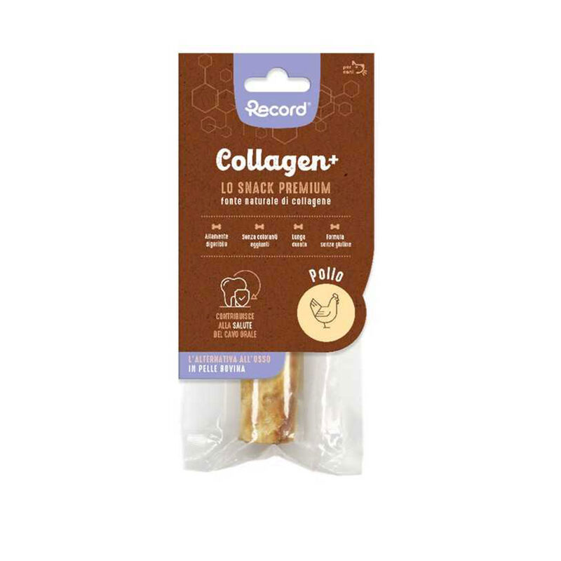 Record Dog Adult Snack Stick Collagen+ Pollo mis. M - 50 gr