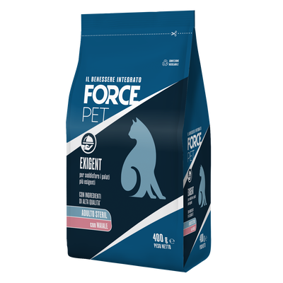Forcepet Cat Adult Steril Exigent con maiale 400gr