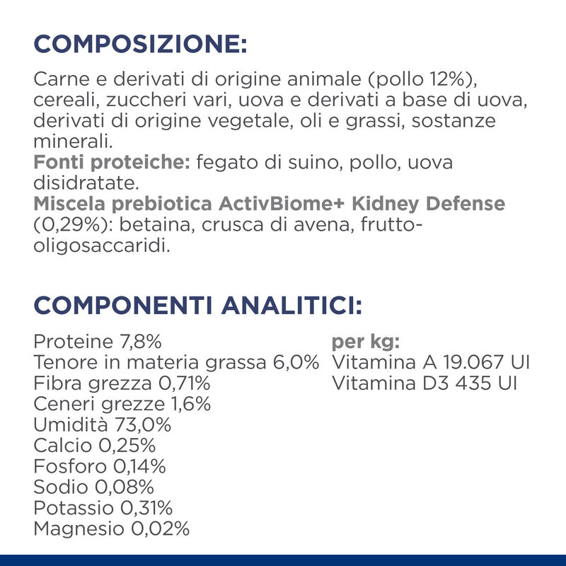 Hill's Prescription Diet Cat k/d Renal Pat&eacute; con Pollo 156 gr
