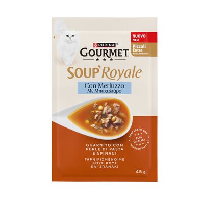 Gourmet Soup Royale cat adult Merluzzo 45 gr