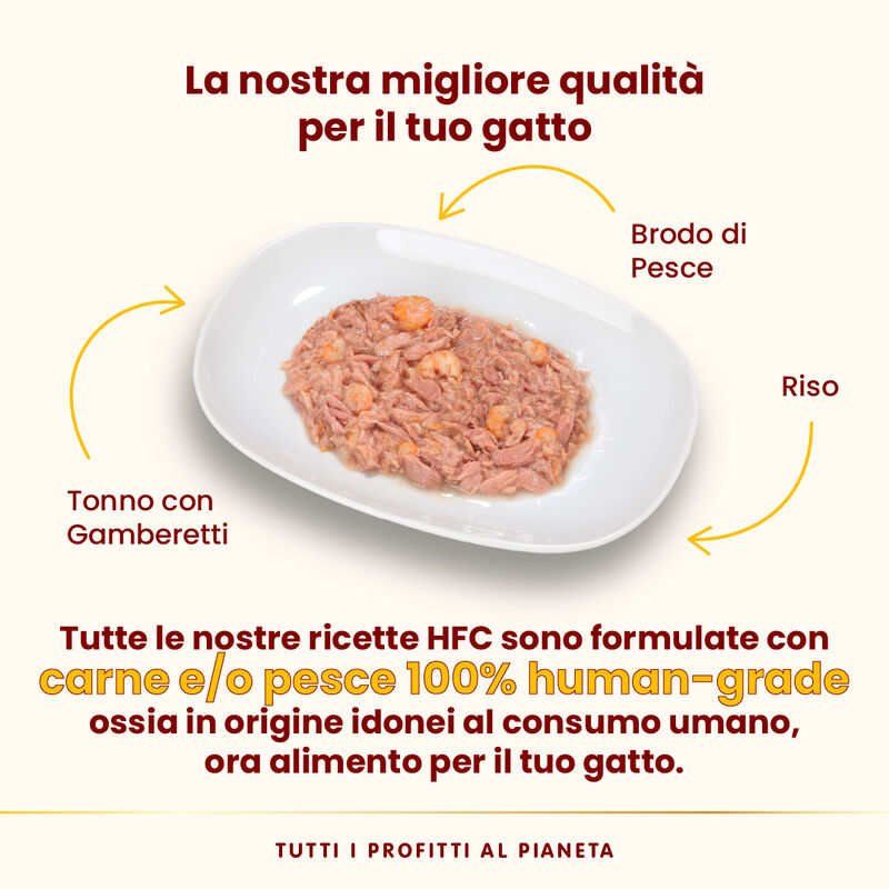 Almo Nature HFC Natural Cat Tonno e gamberetti 280gr