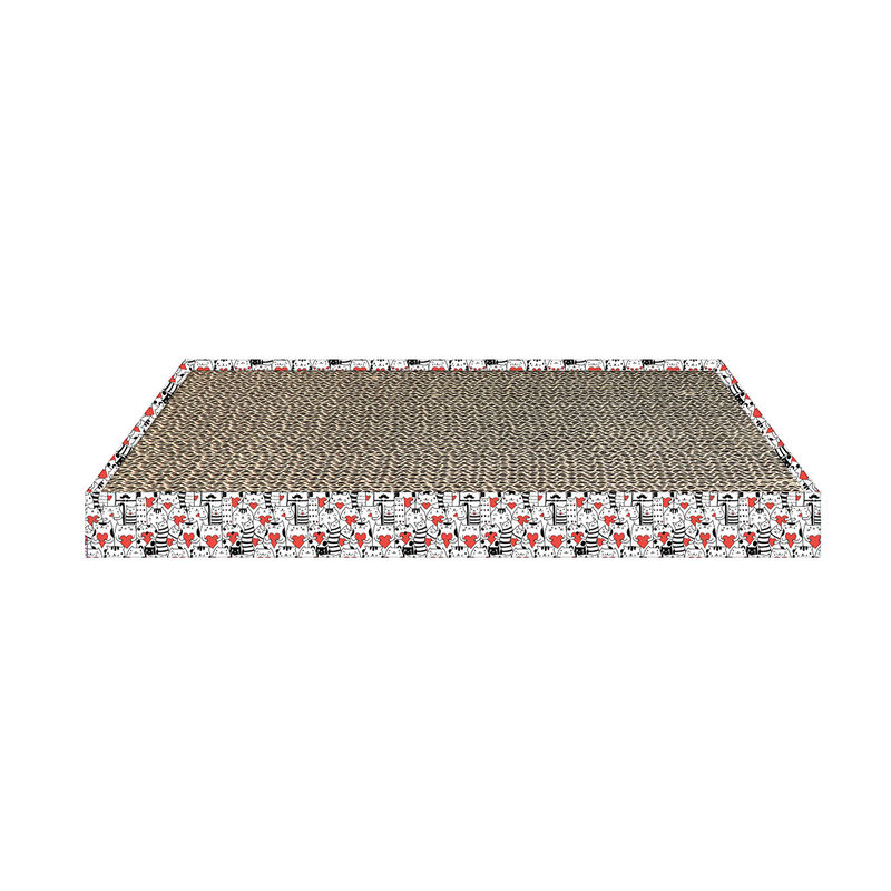 PetUp Tiragraffi in cartone con erba gatta 43x12x4 cm