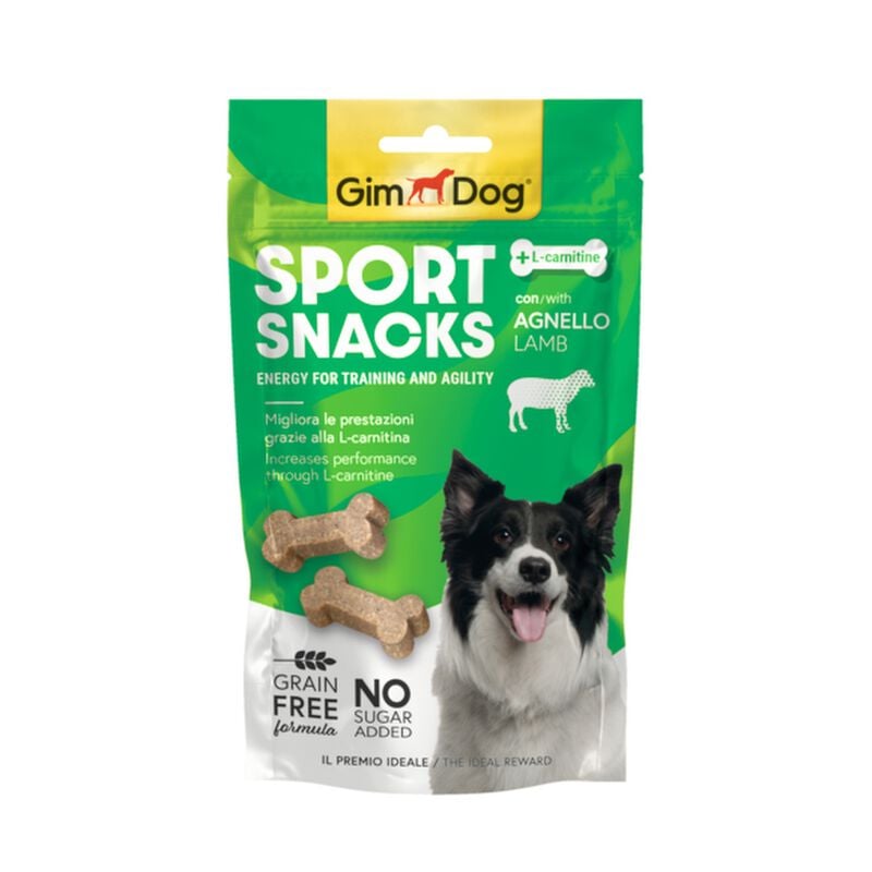 Gimdog Sport Snack per cani con Agnello 60 gr