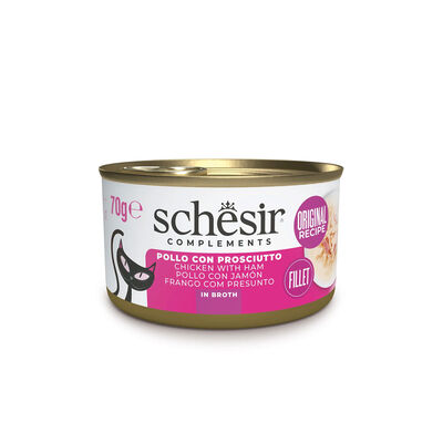 Schesir Cat Pollo con Prosciutto inì brodo70 gr
