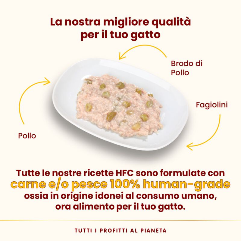 Almo Nature HFC Cat Pollo con fagiolini 70g 