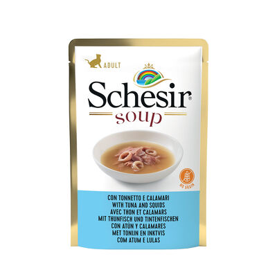 Schesir Cat Soup con Tonnetto e Calamari 85 gr
