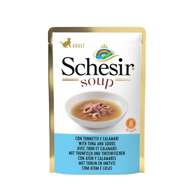 Schesir Cat Soup con Tonnetto e Calamari 85 gr