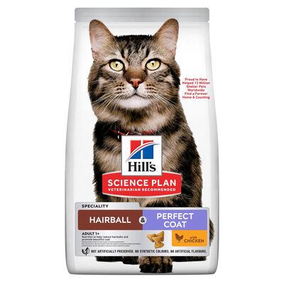 Hill's Science Plan Cat Adult Hairball&Perfect Coat con Pollo 1.5kg